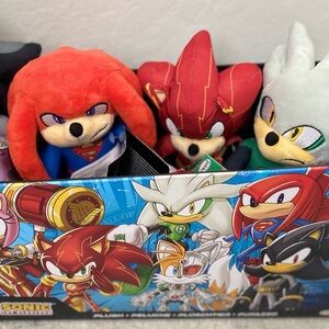 DC x Sonic the Hedgehog 9” Jakks Pacific Plush Full Set of 4, Brand New NWT 2025